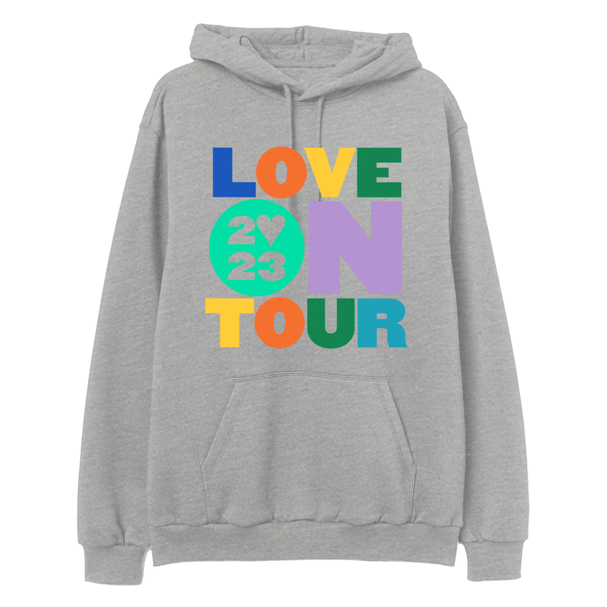 Love On Tour 2023 Grey Hoodie